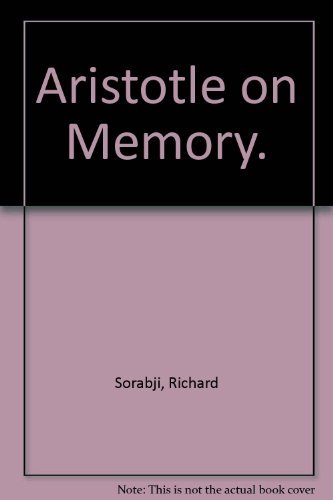 Imagen de archivo de Aristotle on Memory a la venta por Books From California