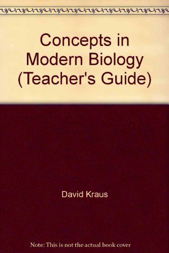 Stock image for Concepts in Modern Biology (Teacher's Guide) for sale by Solomon's Mine Books