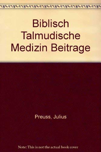 9780870681219: biblisch-talmudische-medizin