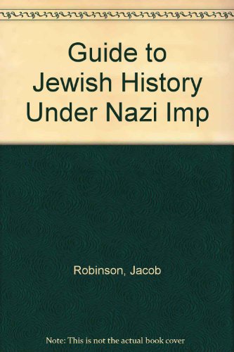 Imagen de archivo de Guide to Jewish History Under Nazi Impact: Biographical Series No. 1 a la venta por David Morrison Books