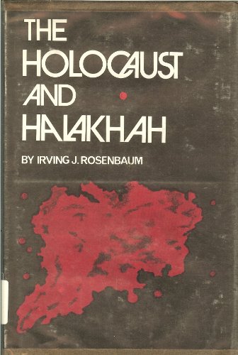 Stock image for Holocaust and Halakhah for sale by Front Cover Books