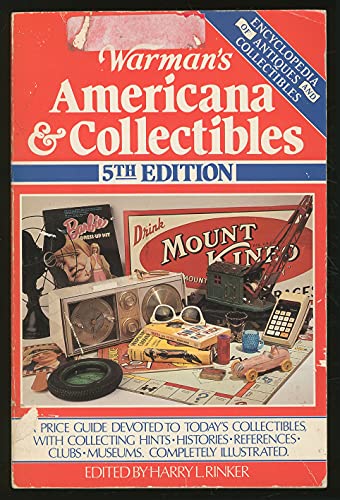 Imagen de archivo de Warman's Americana & Collectibles. 5th Edition a la venta por Gil's Book Loft