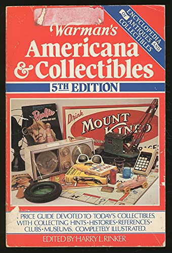 Stock image for Warman's Americana & Collectibles. 5th Edition for sale by Gil's Book Loft
