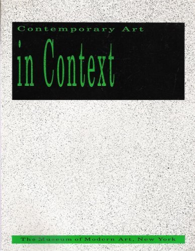 Stock image for Contemporary Art in Context for sale by The Unskoolbookshop