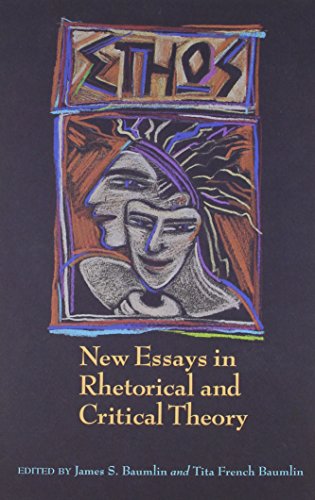 Imagen de archivo de Ethos : New Essays in Rhetorical and Critical Theory a la venta por Better World Books