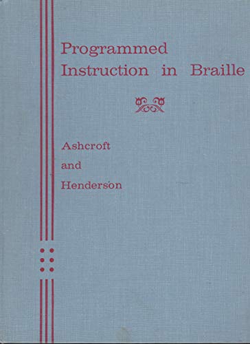Stock image for Programmed instruction in Braille, for sale by HPB-Red