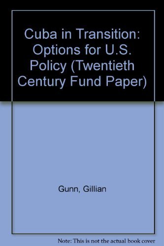 Stock image for Cuba in Transition: Options for U.S. Policy for sale by Ground Zero Books, Ltd.