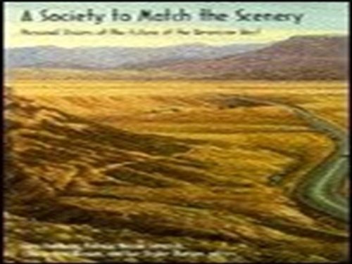 Beispielbild fr A Society to Match the Scenery zum Verkauf von Michael Patrick McCarty, Bookseller
