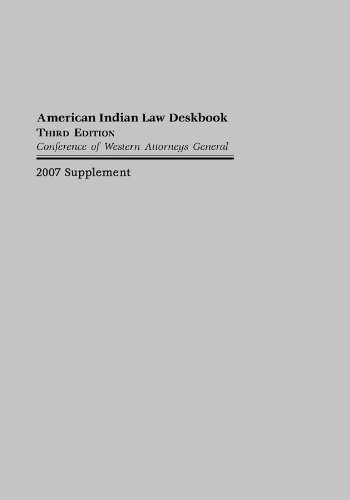 Beispielbild fr American Indian Law Deskbook 2007 Supplement (American Indian Law Deskbook Supplement) zum Verkauf von Books From California
