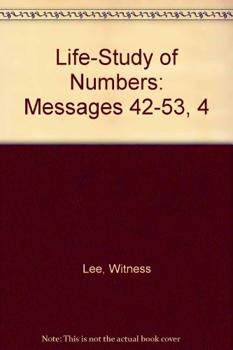 9780870835490: Life-Study of Numbers: Messages 42-53, 4