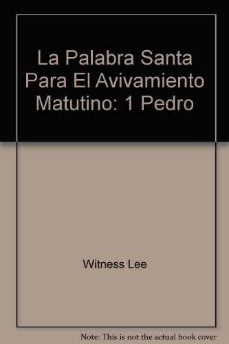 9780870838002: La Palabra Santa Para El Avivamiento Matutino: 1 Pedro