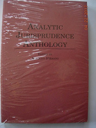 Stock image for Analytic Jurisprudence Anthology (Anthology Series) for sale by medimops