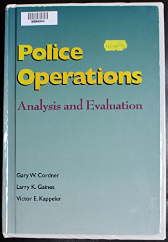 Beispielbild fr Police Operations: Analysis and Evaluation zum Verkauf von HPB-Red
