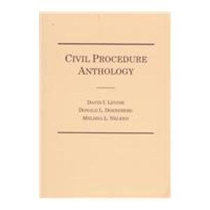 Stock image for Civil Procedure Anthology for sale by Utah Book and Magazine