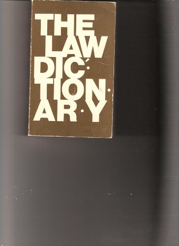 Stock image for The law dictionary for sale by HPB-Diamond