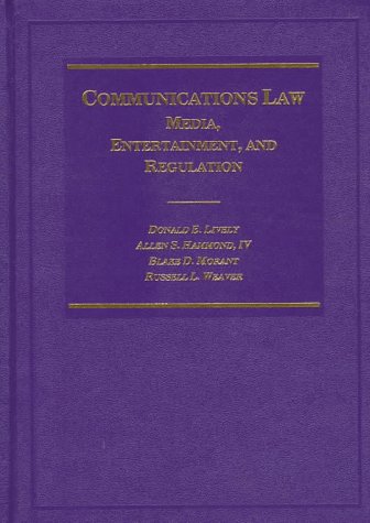 Stock image for Communications Law: Media, Entertainment, and Regulation for sale by HPB-Red
