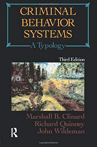 Stock image for Criminal Behavior Systems, Third Edition: A Typology for sale by SecondSale
