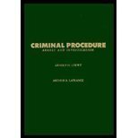 Imagen de archivo de Criminal Procedure: Arrest and Investigation a la venta por J. C. Burris, Bookseller