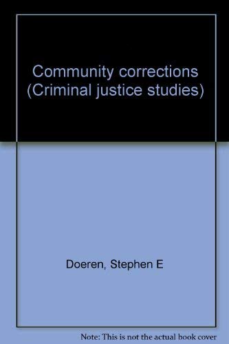 Beispielbild fr Community Corrections zum Verkauf von Better World Books