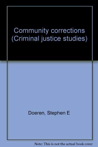 Imagen de archivo de Community Corrections a la venta por Better World Books