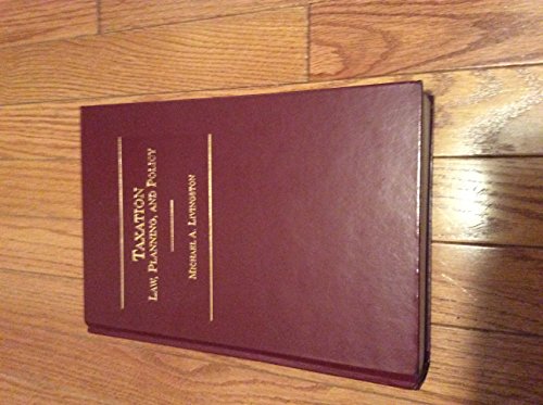 Imagen de archivo de Taxation: Law, Planning and Policy, 2003 a la venta por HPB-Red