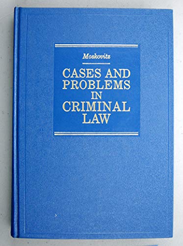 Beispielbild fr Cases and problems in criminal law zum Verkauf von SecondSale