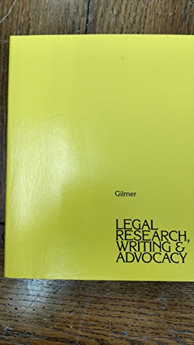 Stock image for Legal Research, Writing & Advocacy for sale by Ken's Book Haven