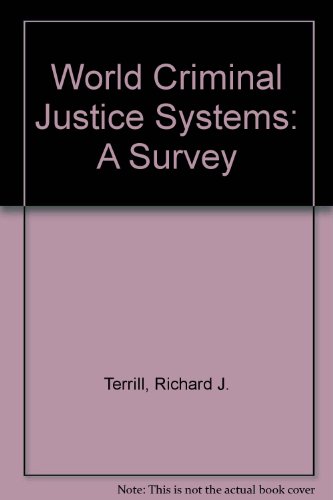 9780870849268: World Criminal Justice Systems: A Comparative Survey