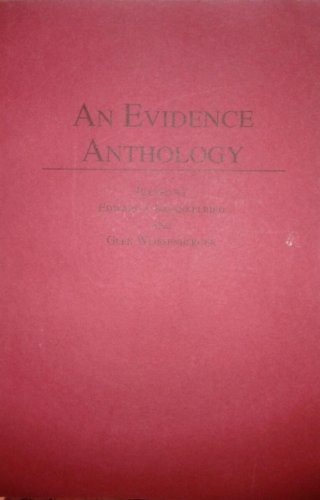 Imagen de archivo de An Evidence Anthology (Anthology Series) a la venta por dsmbooks