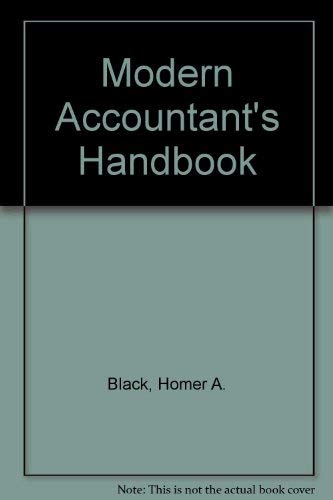 Beispielbild fr tHE Modern Accountant's Handbook zum Verkauf von Eryops Books