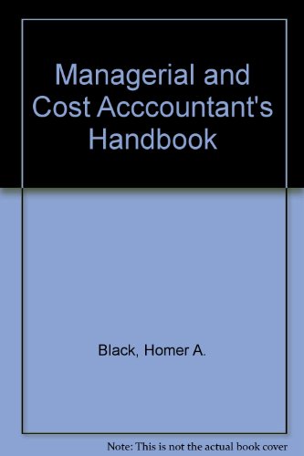 Beispielbild fr The Managerial and Cost Accountant's Handbook zum Verkauf von Better World Books