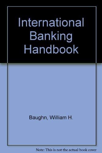 Stock image for The International Banking Handbook for sale by HPB-Red