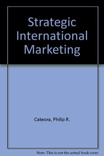 Imagen de archivo de Strategic International Marketing a la venta por ThriftBooks-Atlanta