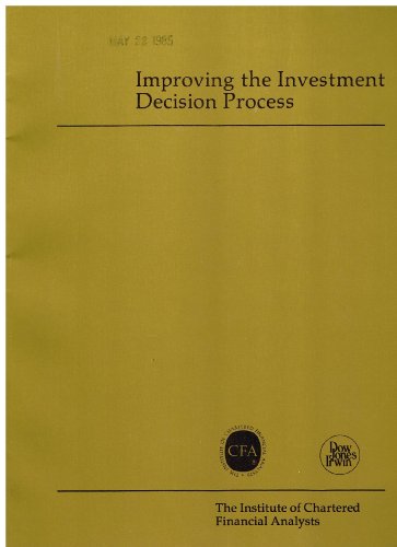 9780870946912: Applying economic analysis to portfolio management: Improving the investment decision process : Chicago, Illinois, September 27, 1984 (The Institute ... Analysts continuing education series)