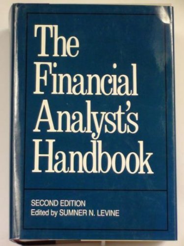 Stock image for The Financial Analyst's Handbook for sale by Front Cover Books
