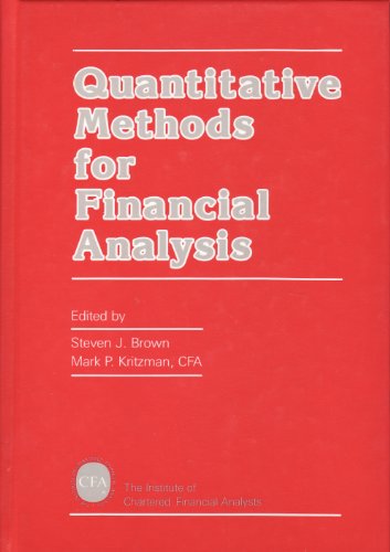 Stock image for Quantitative Methods for Financial Analysis for sale by Armadillo Books
