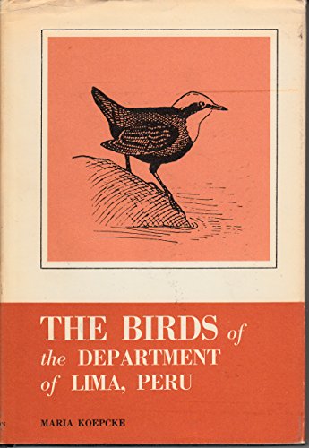 Stock image for The Birds of the Department of Lima, Peru for sale by Front Cover Books