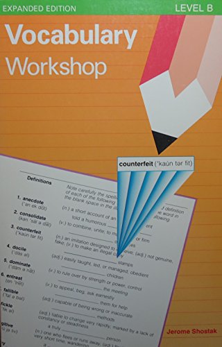 Beispielbild fr Vocabulary Workshop: Level B zum Verkauf von Wonder Book