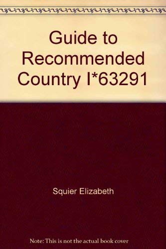 Beispielbild fr Guide to Recommended Country I*63291 zum Verkauf von Wonder Book