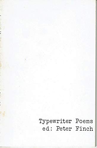 Beispielbild fr Typewriter Poems zum Verkauf von The Poetry Bookshop : Hay-on-Wye