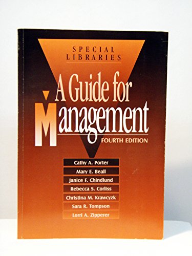 9780871114662: Special Libraries: A Guide for Management