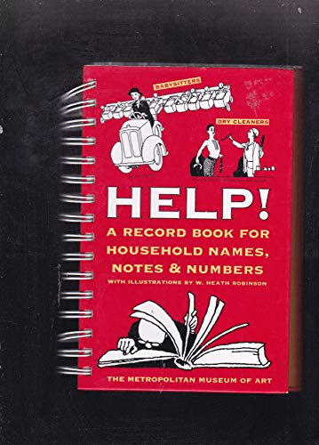 Imagen de archivo de Help: A Record Book for Household Names, Notes and Numbers a la venta por Wonder Book
