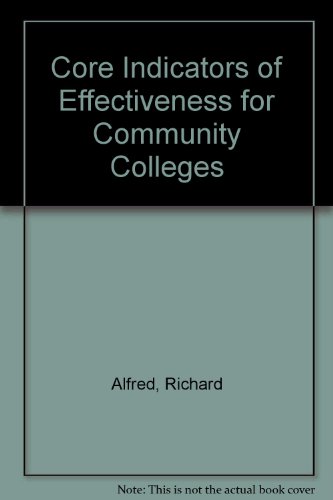 Beispielbild fr Core Indicators of Effectiveness for Community Colleges zum Verkauf von Better World Books