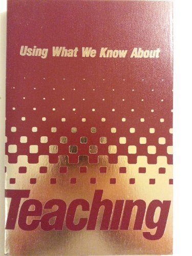 Imagen de archivo de Using What We Know About Teaching (ASCD YEARBOOK) a la venta por HPB-Diamond