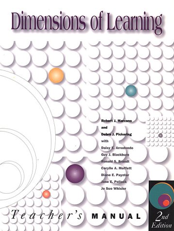 Beispielbild fr Dimensions of Learning Teacher's Manual, 2nd edition zum Verkauf von BooksRun