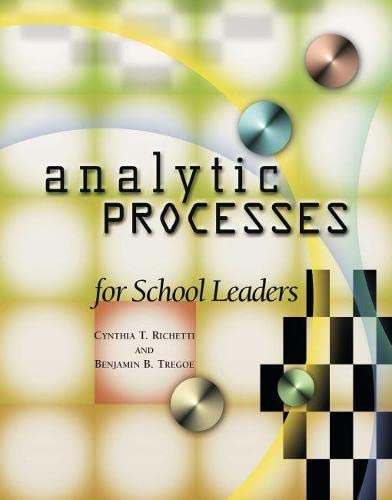 Beispielbild fr Analytic Processes for School Leaders zum Verkauf von Your Online Bookstore