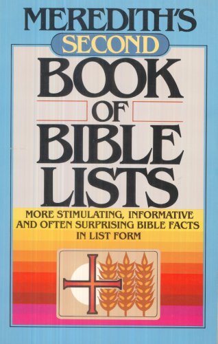 Imagen de archivo de Meredith's Second Book of Bible Lists a la venta por ThriftBooks-Dallas