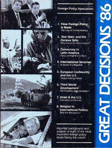 Stock image for Great Decisions '86 for sale by Solomon's Mine Books