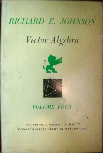 Imagen de archivo de Vector Algebra a la venta por Better World Books