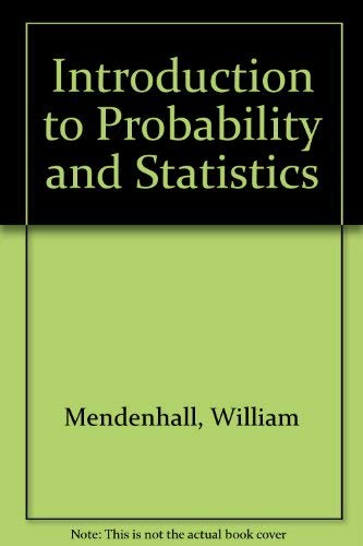 Stock image for Introduction to Probability & Statistics for sale by Thomas F. Pesce'